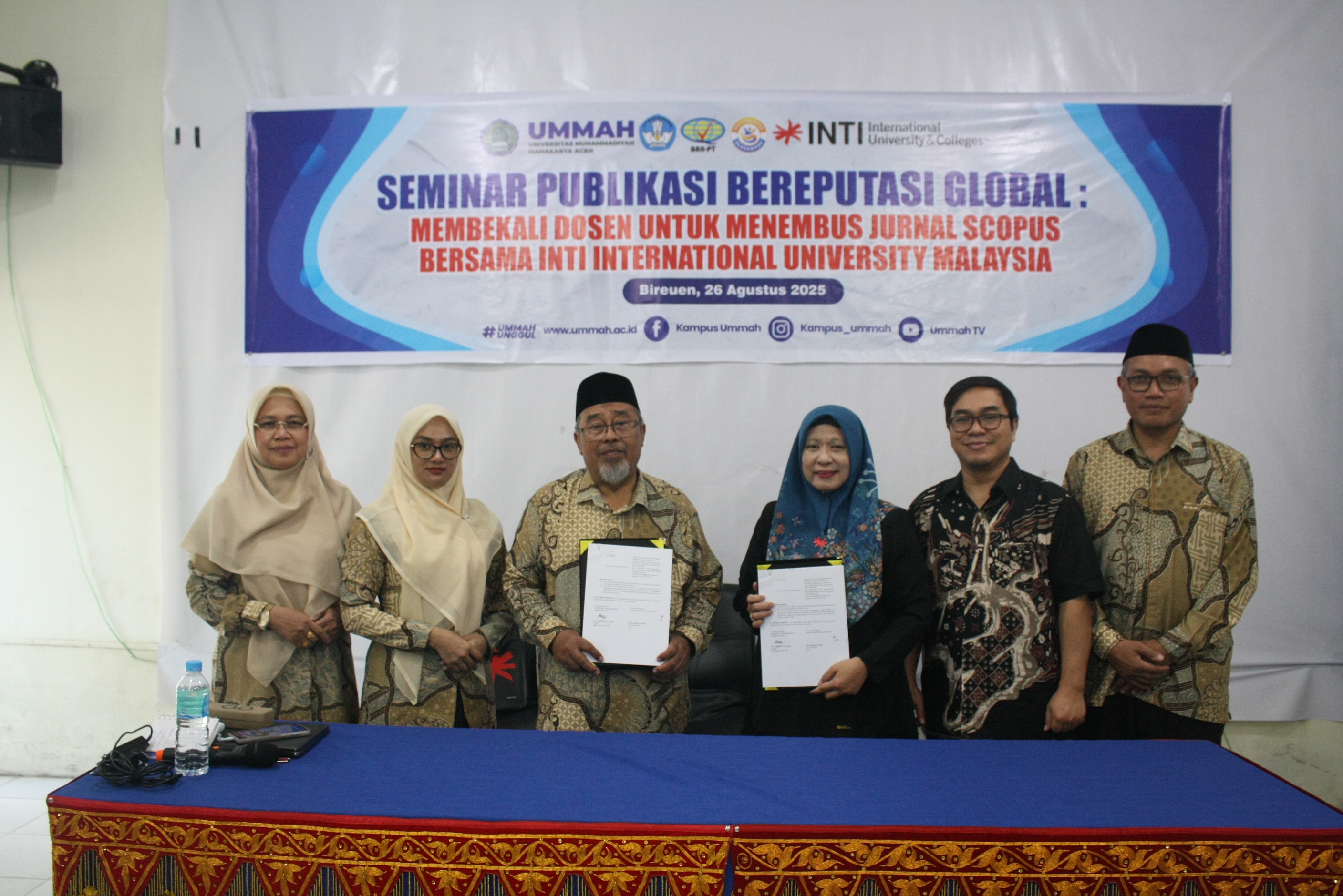 Tingkatkan Mutu Riset, UMMAH Tandatangani Kerja Sama dengan INTI  International Malaysia