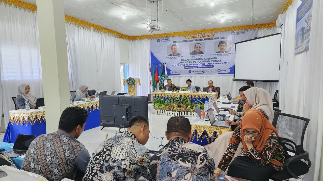 Asesor BAN-PT lakukan Asesment Lapangan Perguruan Tinggi di Universitas Muhammadiyah Mahakarya Aceh