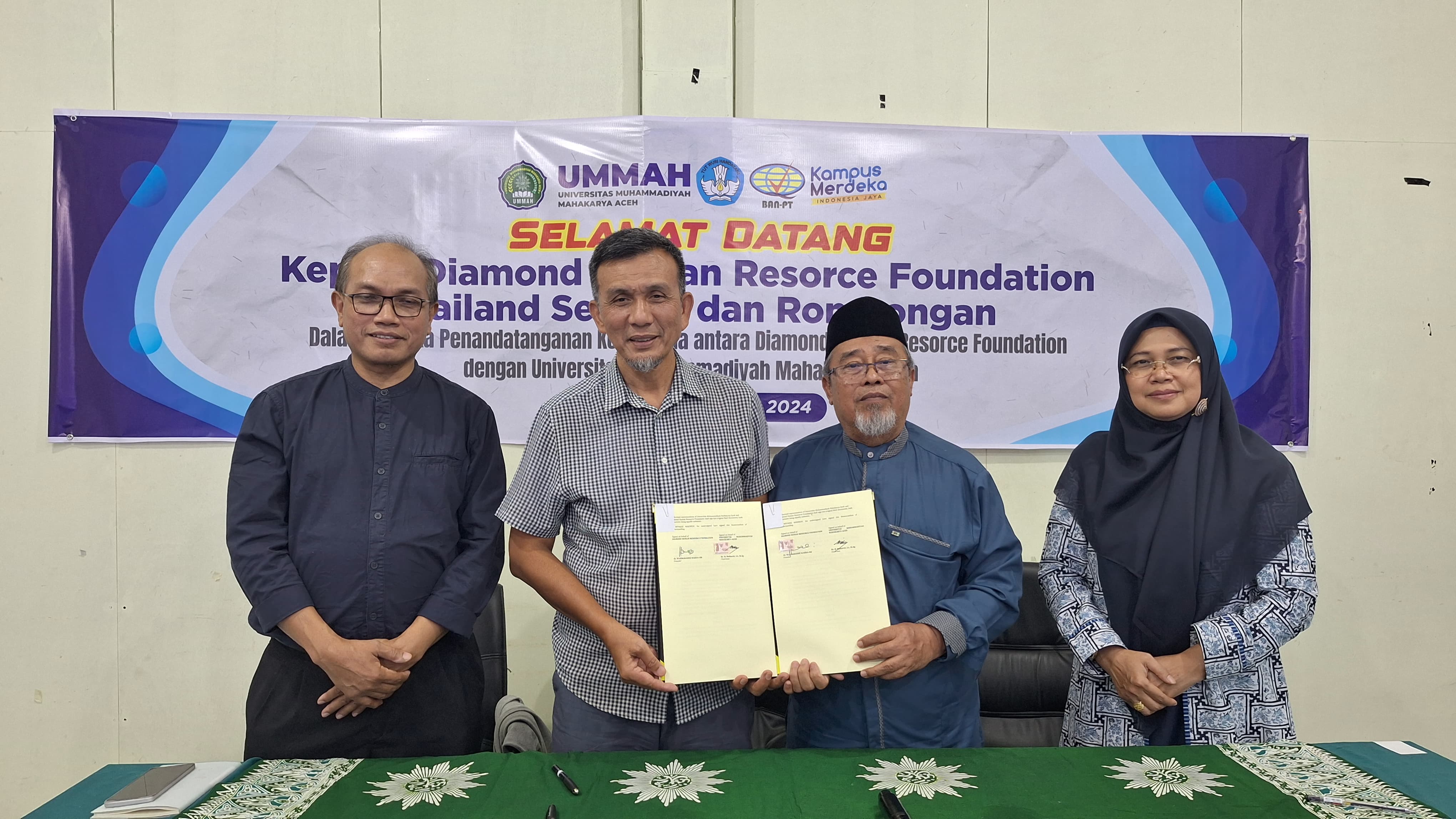 Perluas Jaringan Kerjasama Internasional, UMMAH Tandatangani MoU dengan Diamond Human Resource Foundation Thailand