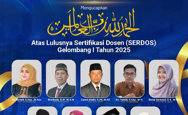 Sejumlah Dosen UMMAH Raih Sertifikasi Dosen Tahun 2025
