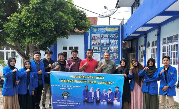 Enam Mahasiswa Pendidikan Ekonomi UMMAH Magang di BPJS Kesehatan Aceh Tengah
